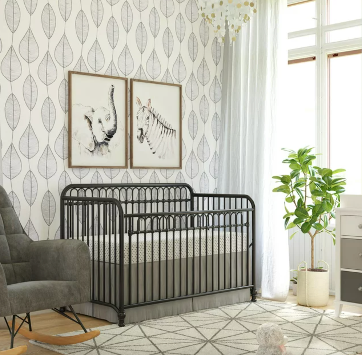 Black and White Nursery Decor Idea