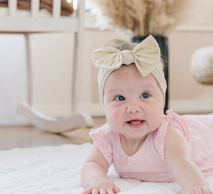 Linen Infant Play Mat in Nursery