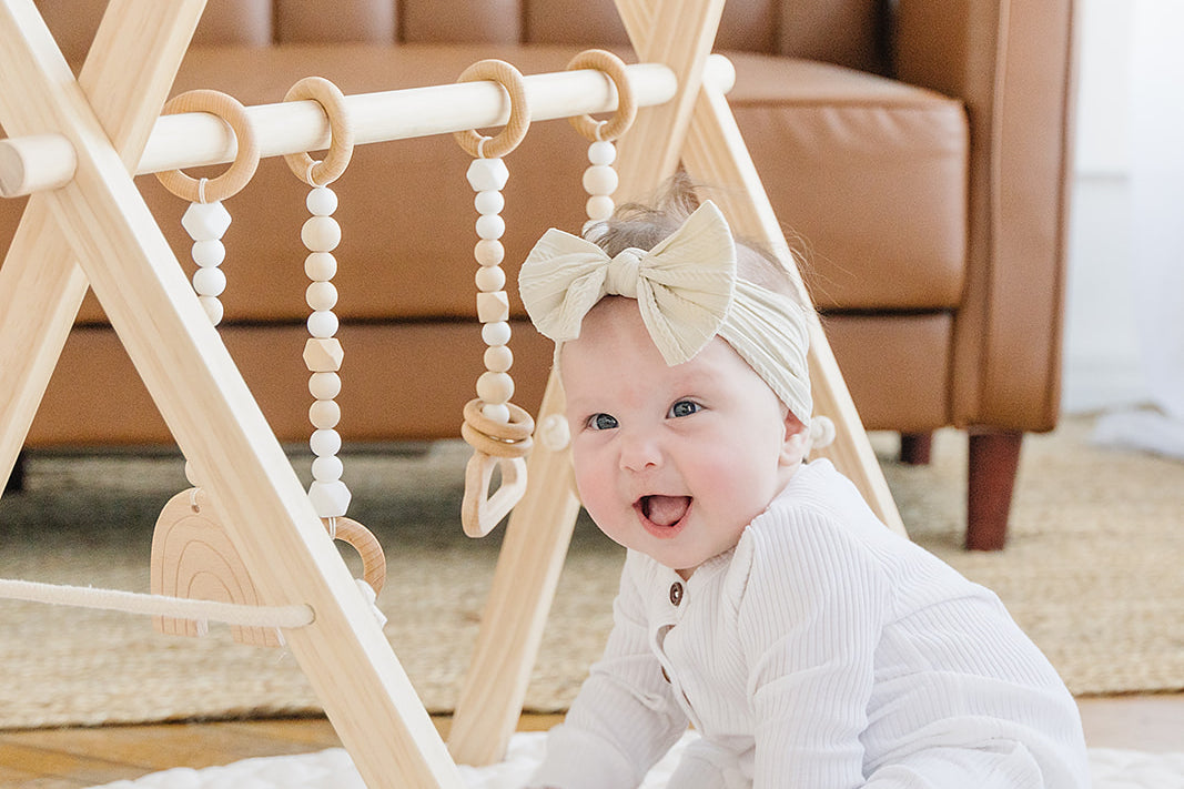 aby Lying on Linen Infant Play Mat