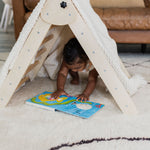 Close-Up of Foldable Triangle on Montessori Climber