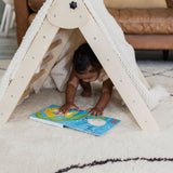 Close-Up of Foldable Triangle on Montessori Climber