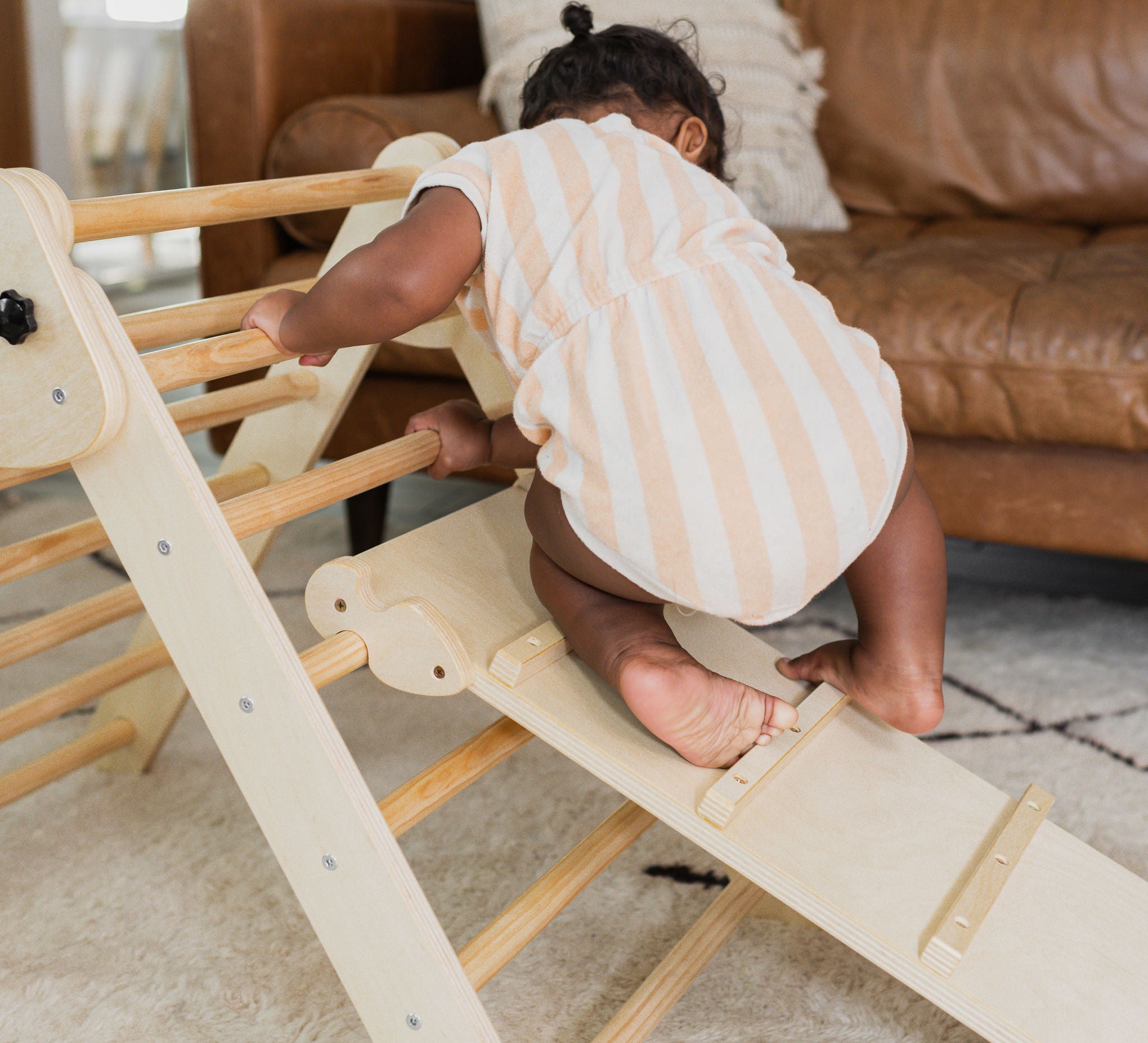 Montessori Climber with Foldable Triangle and Ramp