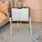 Linen Infant Play Mat in a Bright Playroom