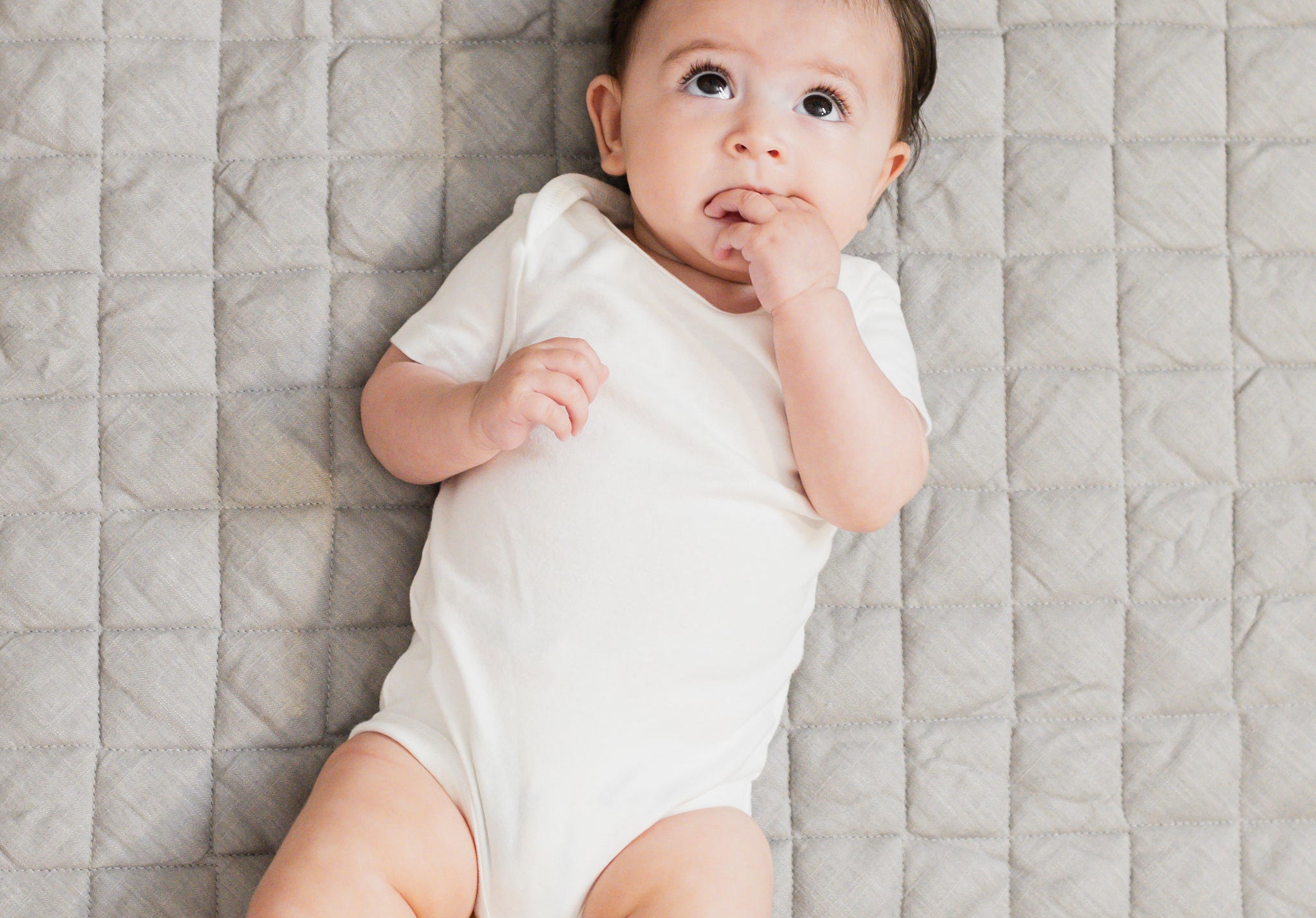 Linen Infant Play Mat Texture