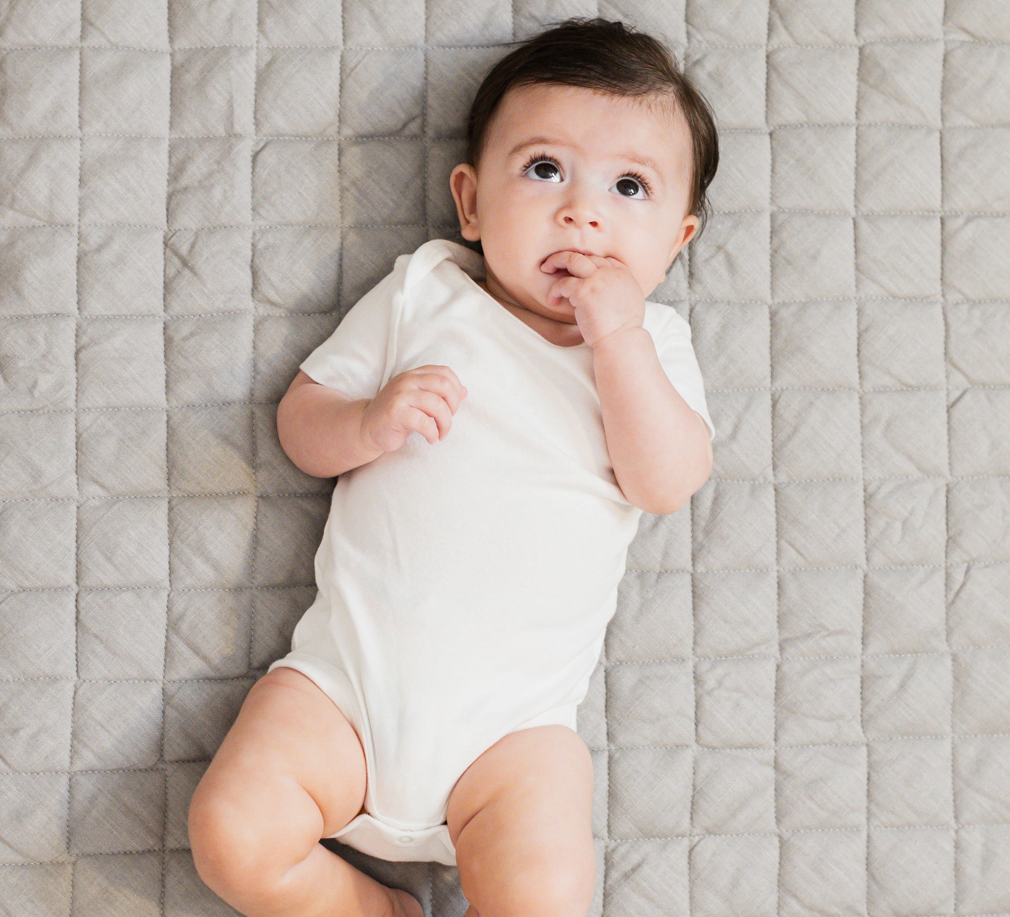 Linen Infant Play Mat Texture