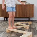 Wooden Balance Beam | Balance Beam For Kids Poppyseed Play