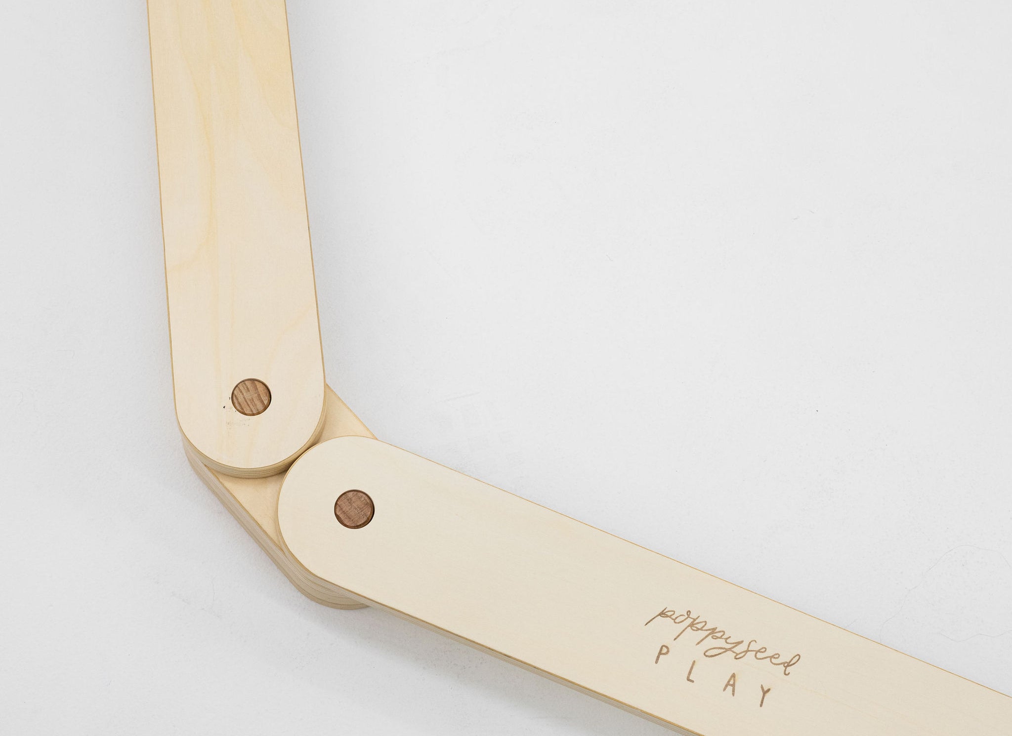 Durable wooden beam for balancing practice.