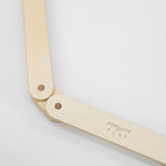 Durable wooden beam for balancing practice.