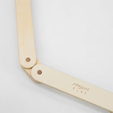 Durable wooden beam for balancing practice.