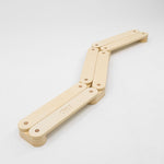 Wooden balance beam promotes balance and agility.