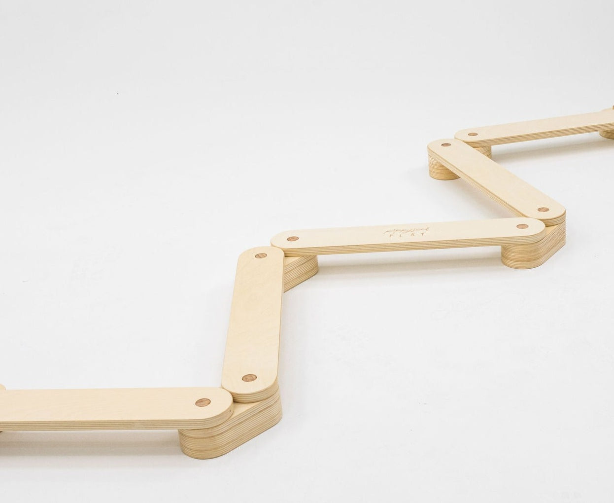 Versatile wooden balance beam for active play.