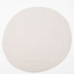 Linen Infant Play Mat Folded for Storage