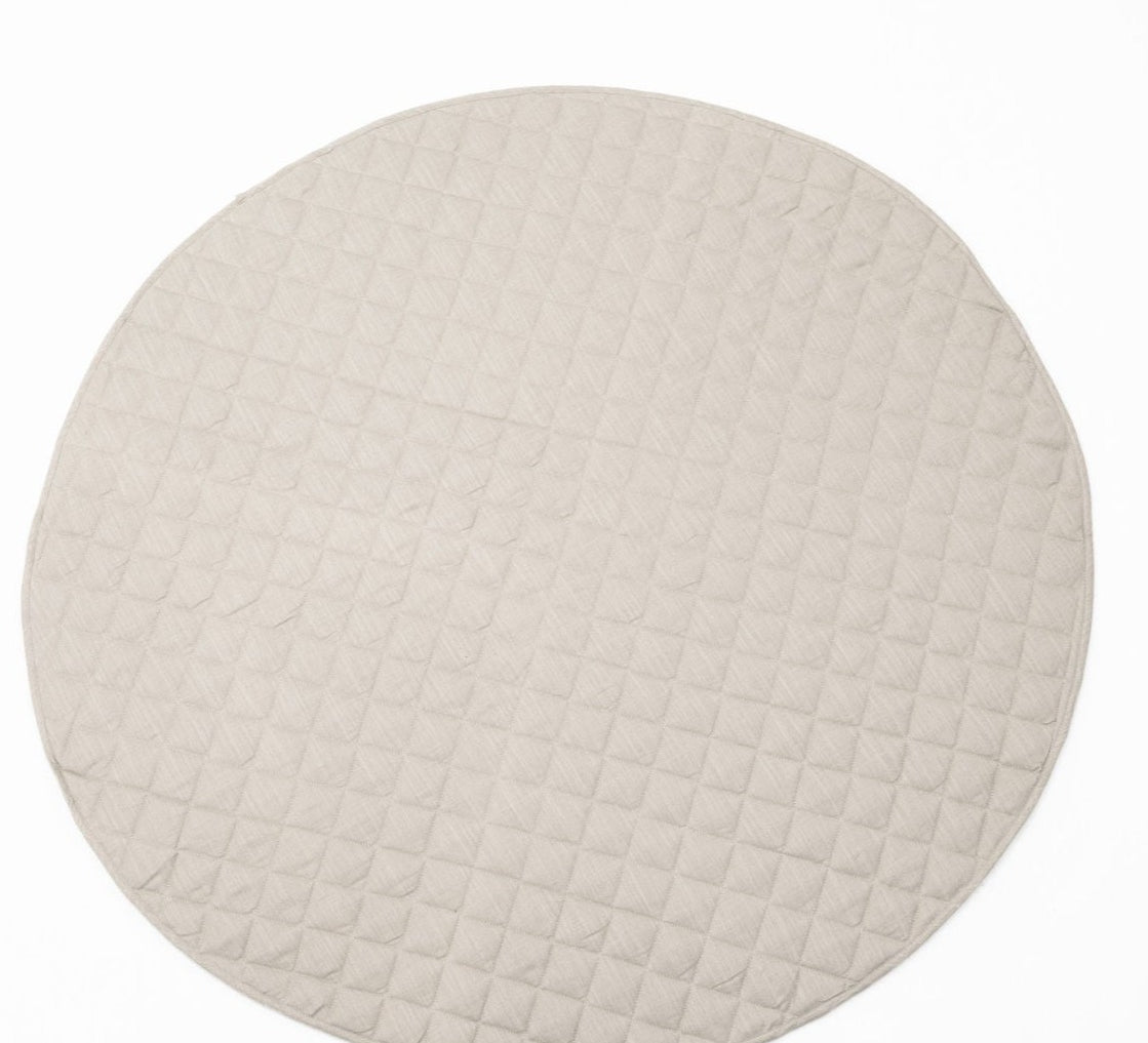 Linen Infant Play Mat in Bedroom