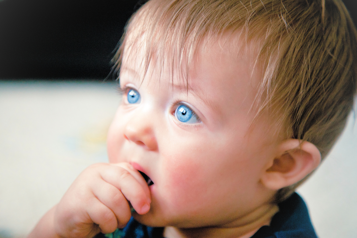 Baby Boy with blue eyes 