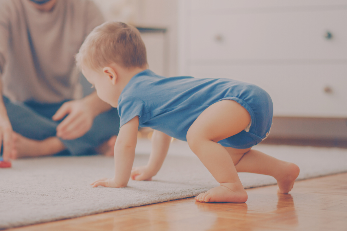 baby crawling