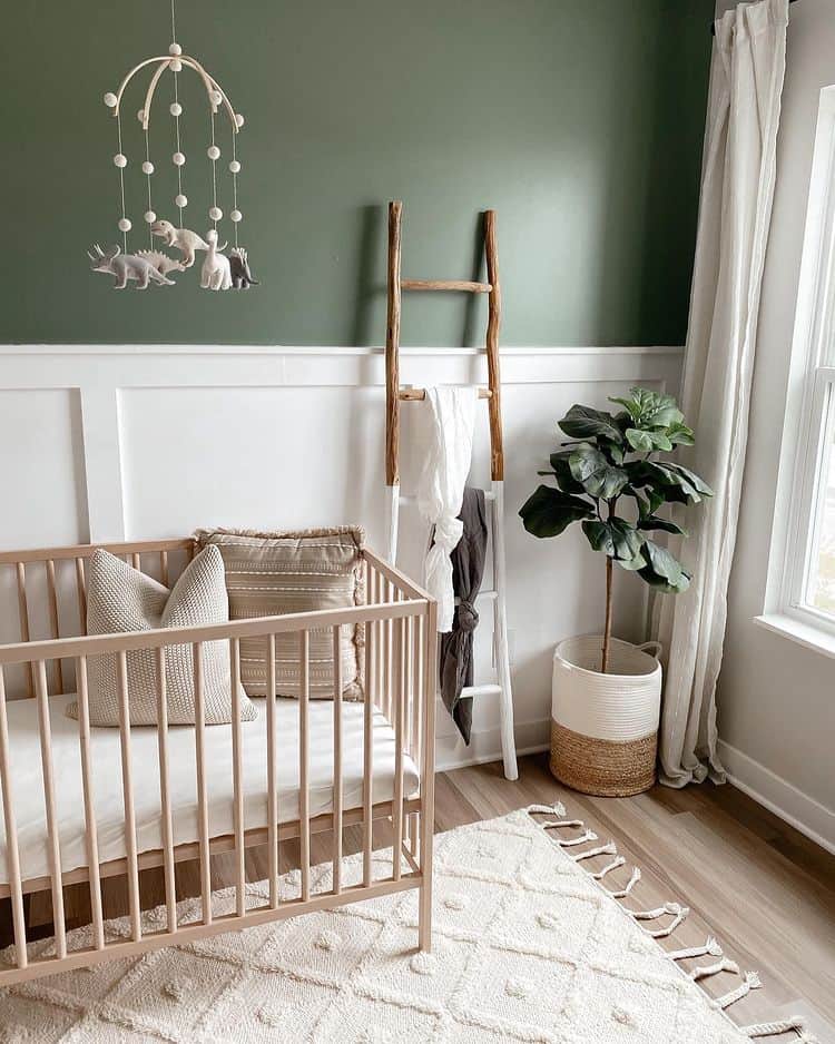 Modern Green Nursery Idea