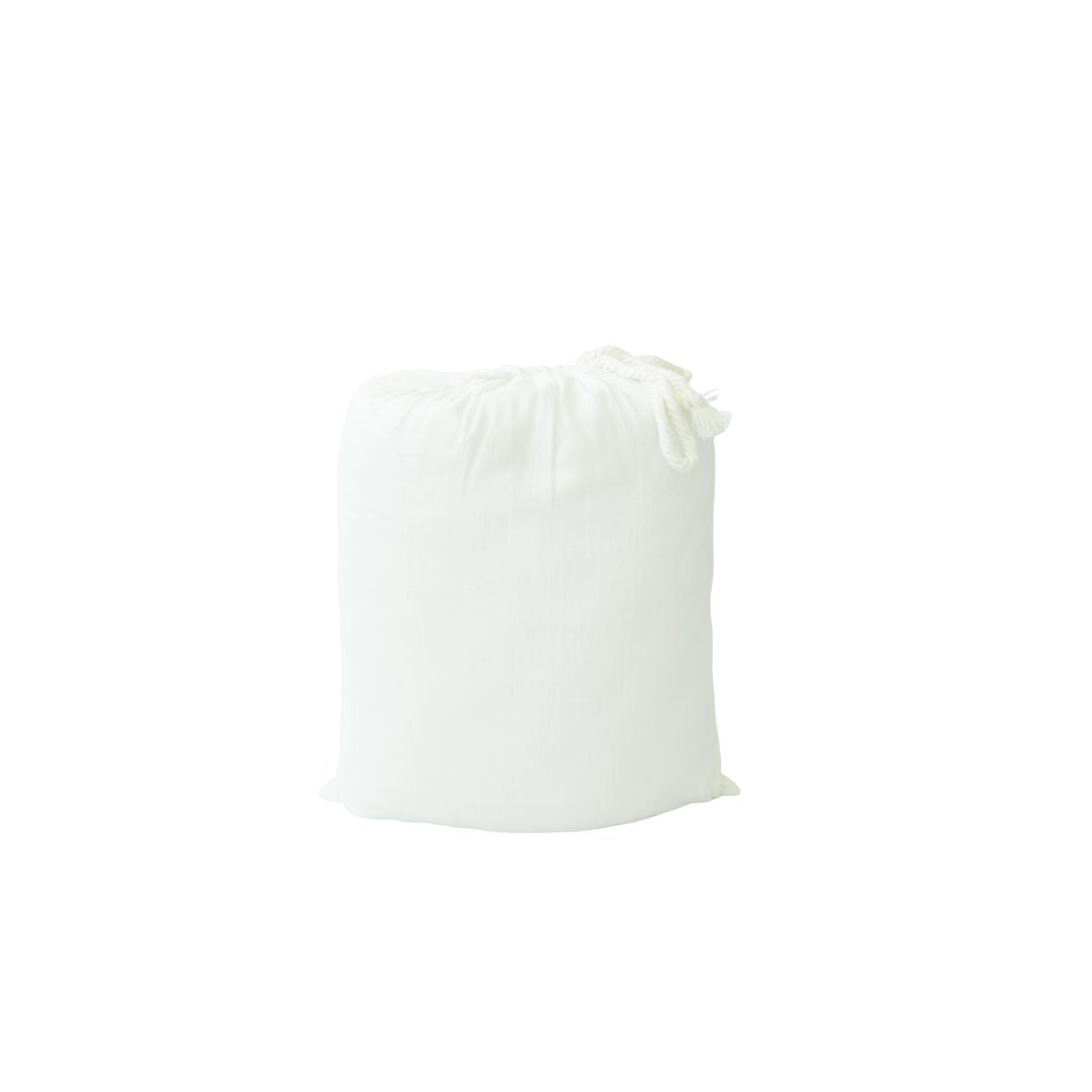 Linen Round Mat | White