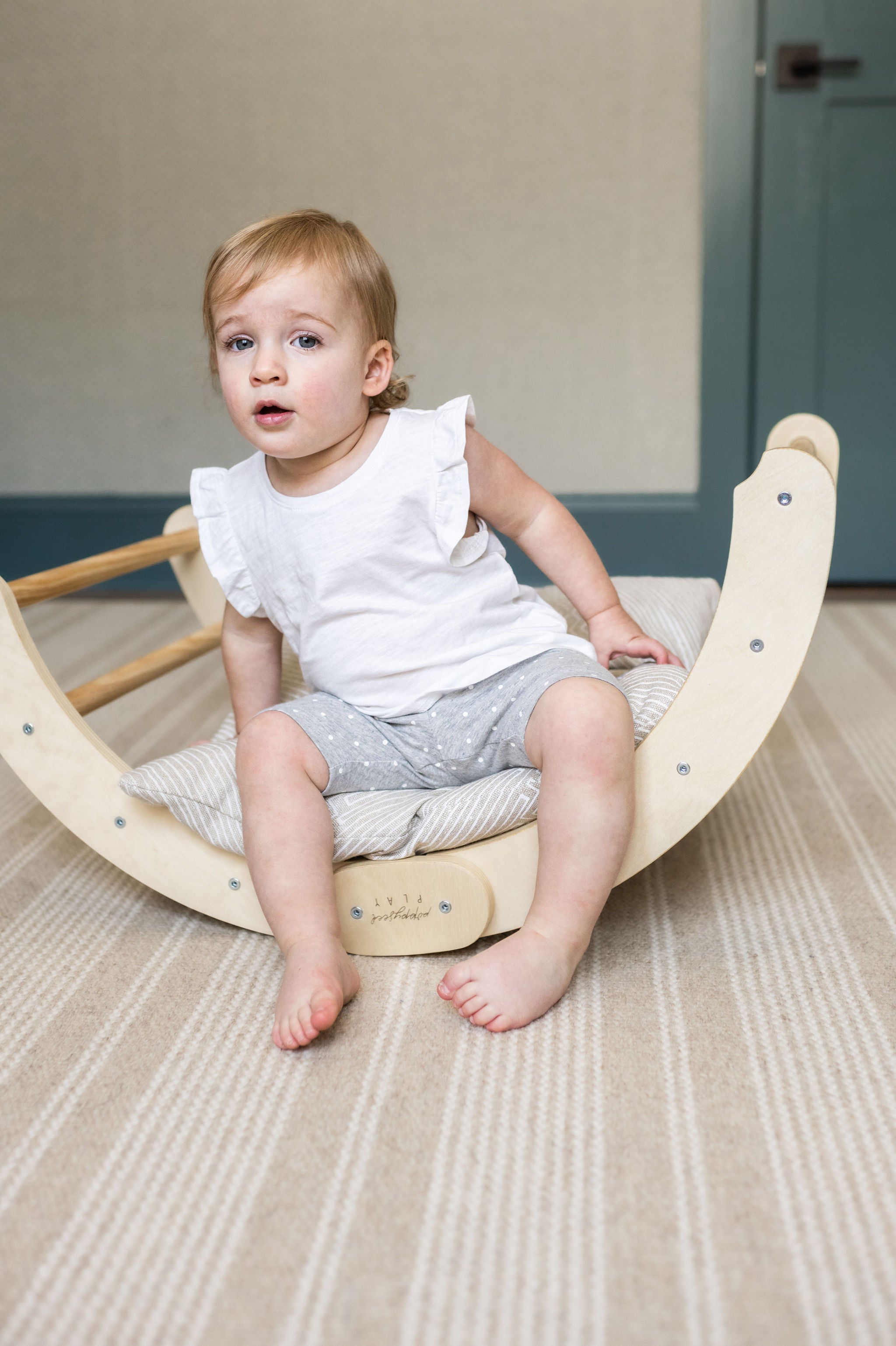 Foldable Climbing Arch by Poppyseed Play for toddlers and kids