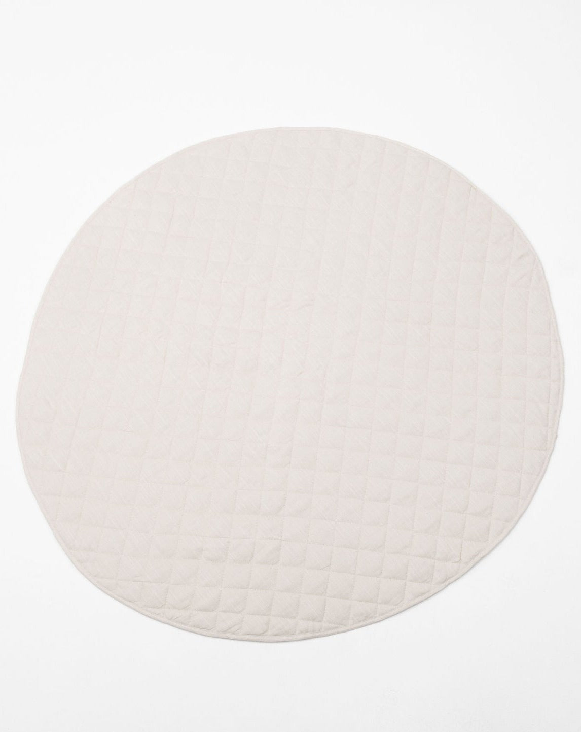 Linen Infant Play Mat Folded for Storage