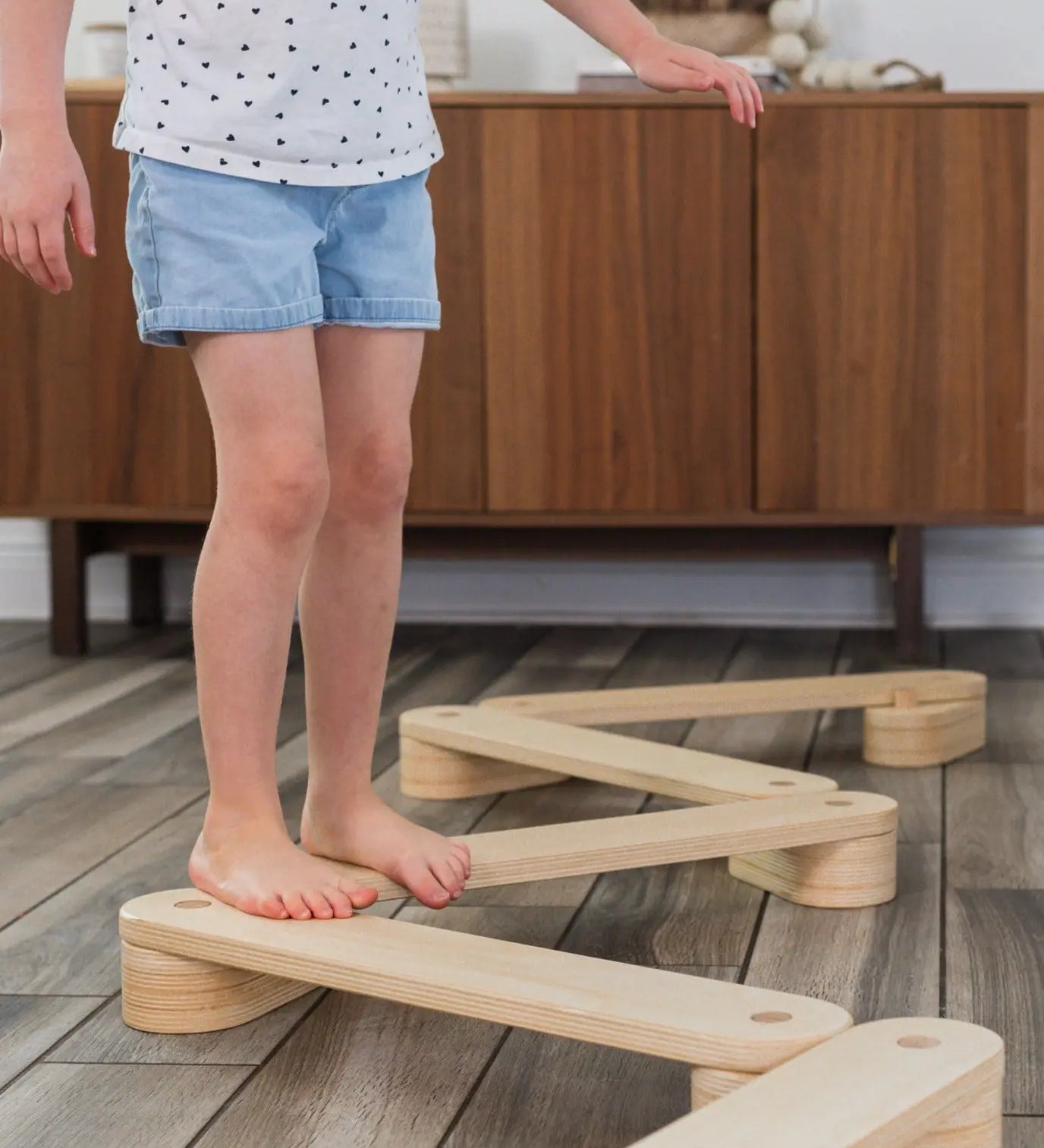 Mini Balance Bundle | Balance Beam & Stepping Stones - Poppyseed Play