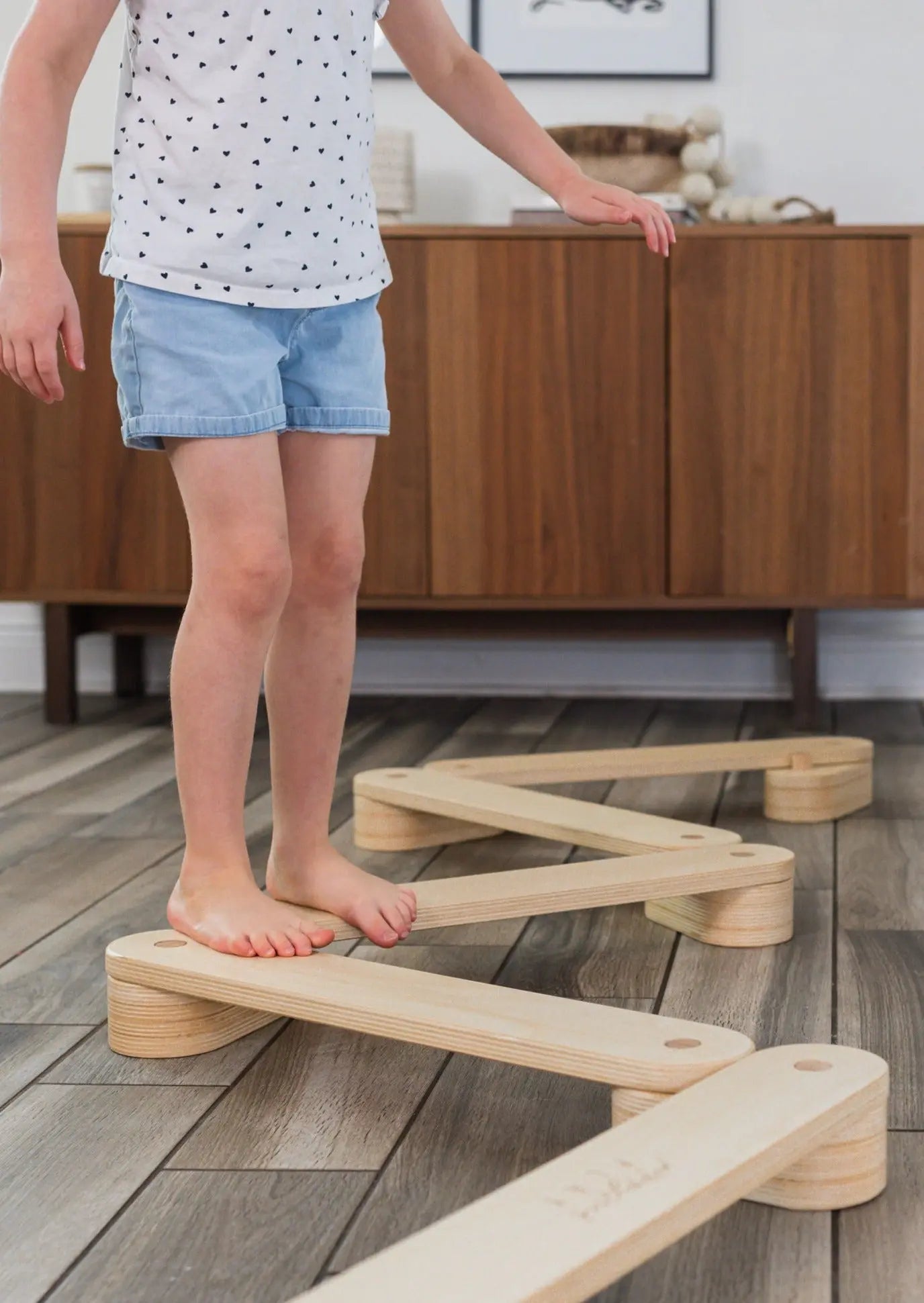 Mini Balance Bundle | Balance Beam & Stepping Stones - Poppyseed Play