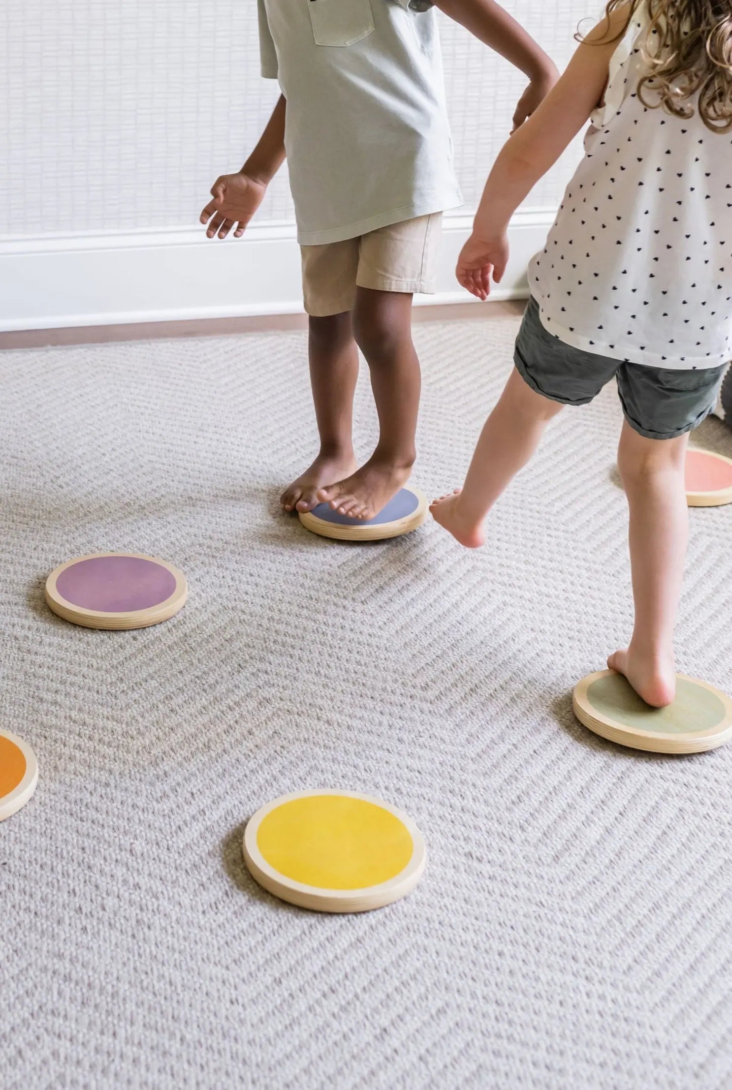 Mini Balance Bundle | Balance Beam & Stepping Stones - Poppyseed Play