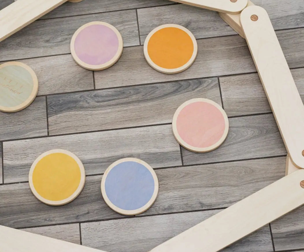 Mini Balance Bundle | Balance Beam & Stepping Stones - Poppyseed Play