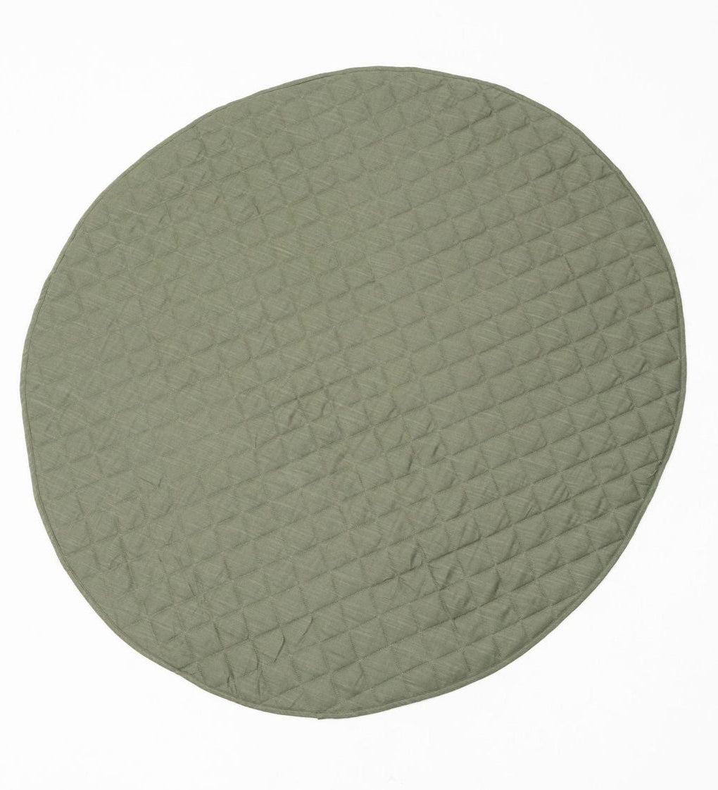 Linen Infant Play Mat in a Modern Bedroom