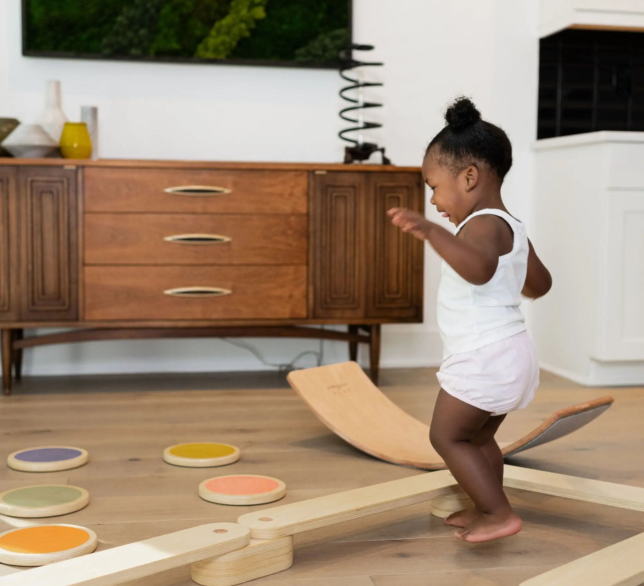 Ultimate Balance Bundle | Balance Beam, Stepping Stones, & Balance Board - Poppyseed Play