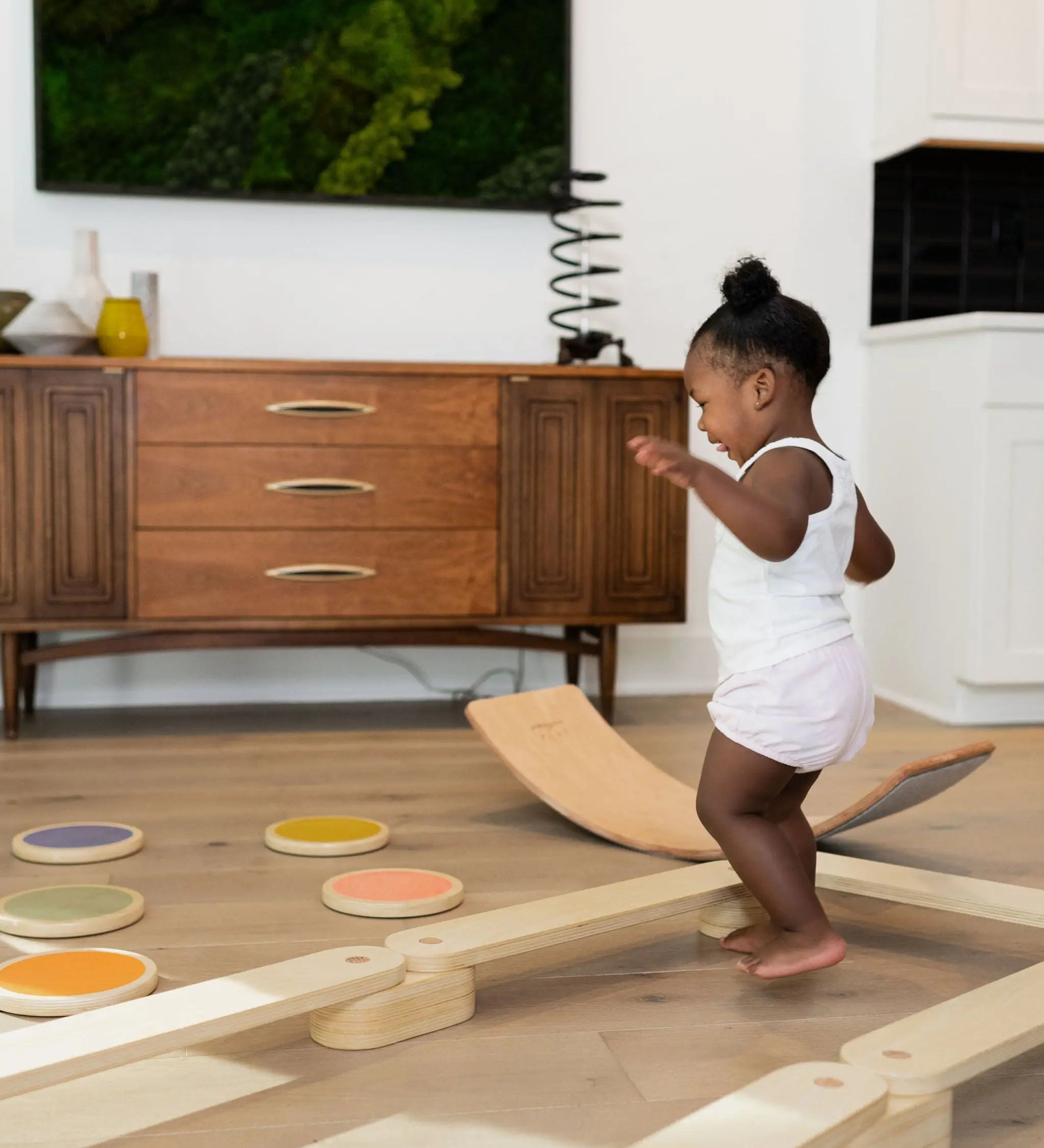 Ultimate Balance Bundle | Balance Beam, Stepping Stones, & Balance Board - Poppyseed Play