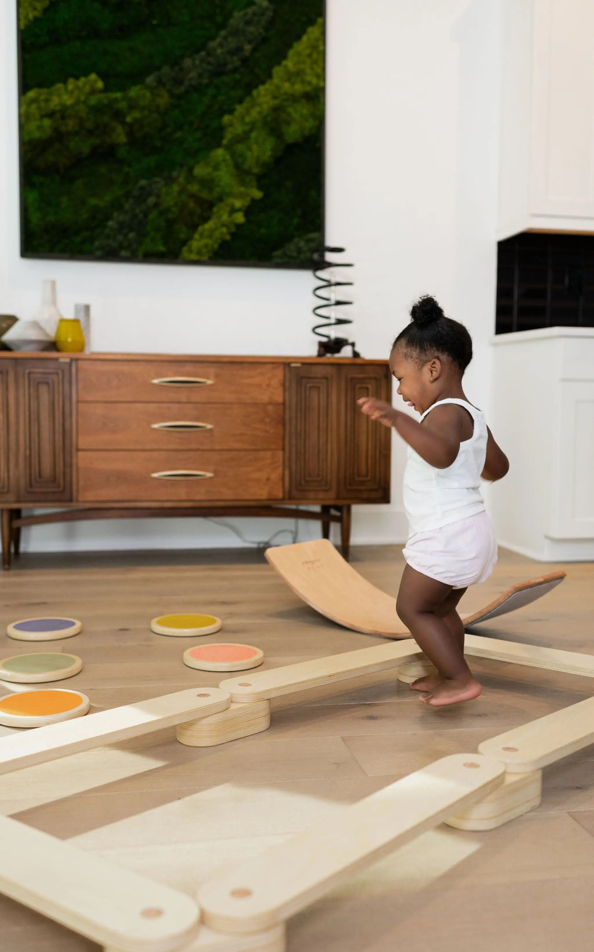 Ultimate Balance Bundle | Balance Beam, Stepping Stones, & Balance Board - Poppyseed Play