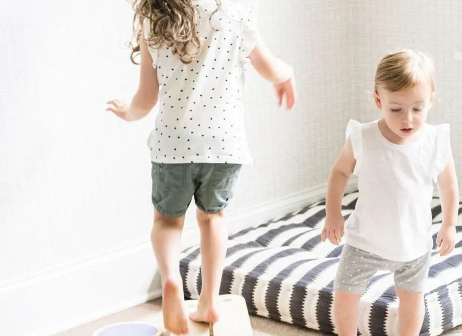 Overview of the Ultimate Balance Bundle with balance beam, stepping stones, and balance board.