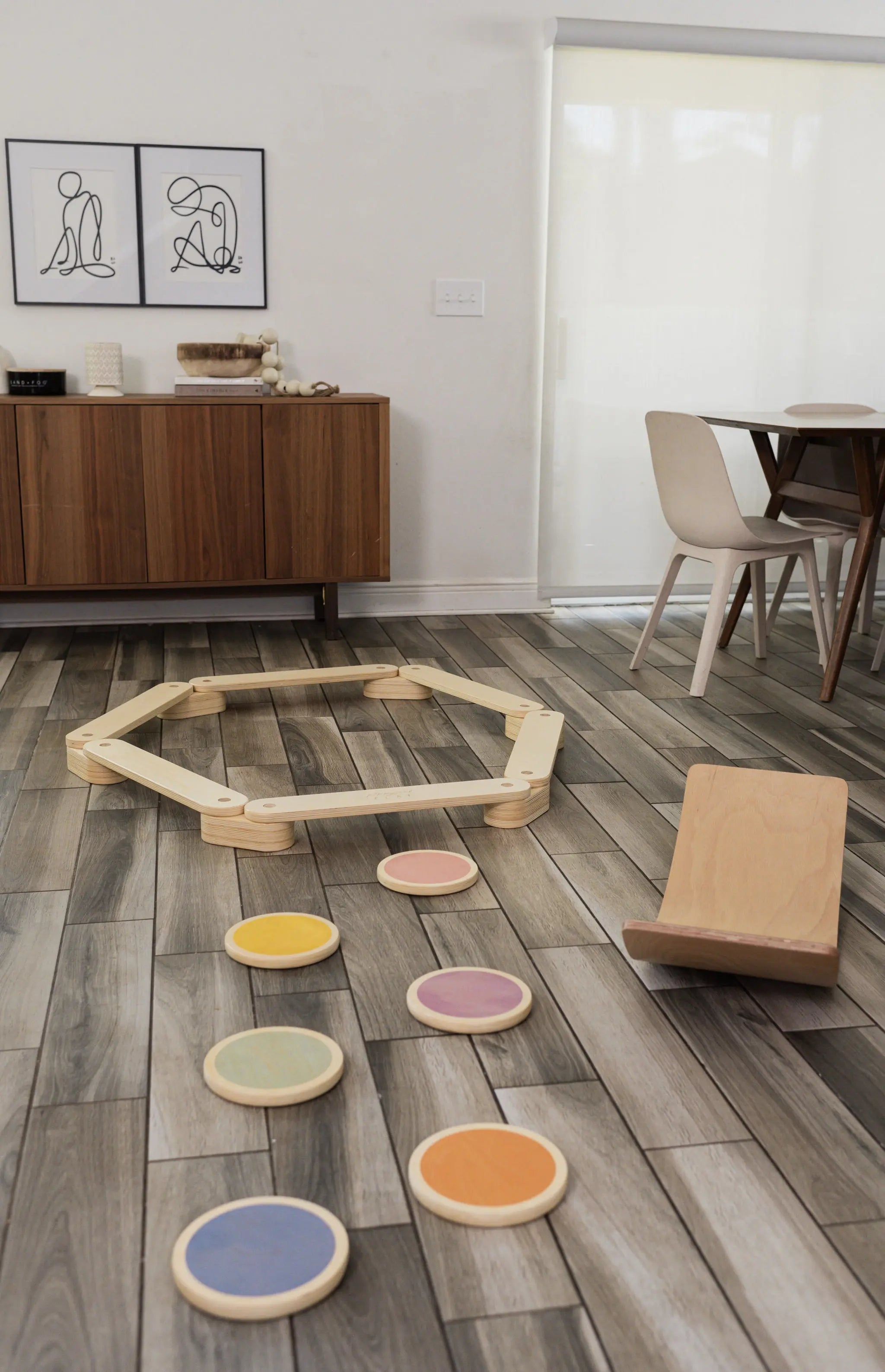 Ultimate Balance Bundle | Balance Beam, Stepping Stones, & Balance Board - Poppyseed Play