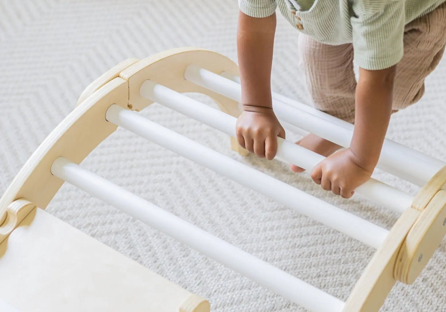 Ultimate Climbing Set featuring a climbing arch, climbing triangle, and ramp.