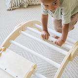 Ultimate Climbing Set featuring a climbing arch, climbing triangle, and ramp.