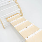 Detailed look at the climbing arch, triangle, and ramp from the Ultimate Climbing Set.