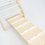 Detailed look at the climbing arch, triangle, and ramp from the Ultimate Climbing Set.
