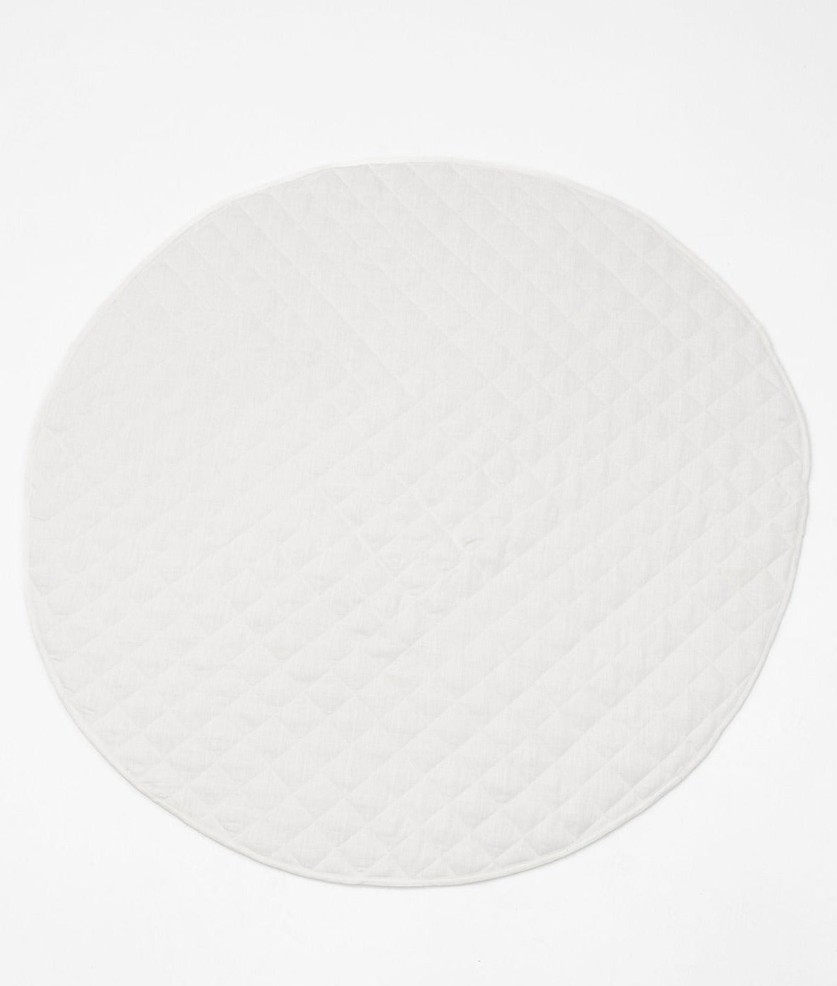 Linen Infant Play Mat white